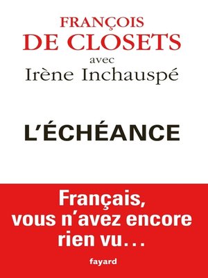 cover image of L'échéance